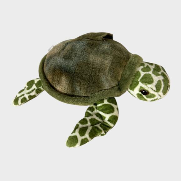 Fun Stuff Sea Turtle Plush with Pouch 12" Soft Stuffed Animal - Picture 3 of 7